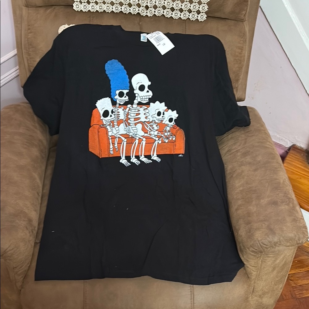 Black Skeleton Family Kids T-Shirt